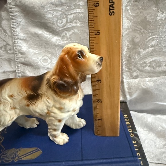 Vintage Cocker Spaniel Dog Figurine Brown White Collectible Home Decor E3582 - Picture 8 of 8